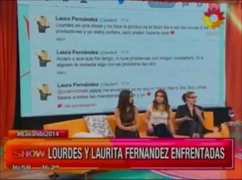 El enfrentamiento de Lourdes Sánchez y Laurita Fernández