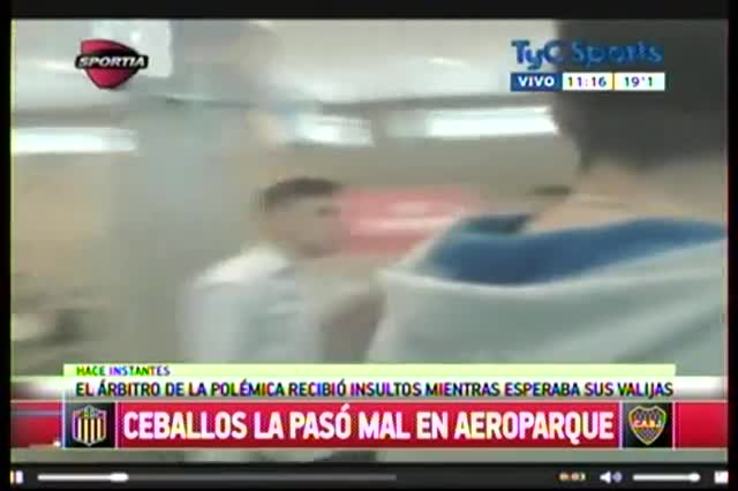 El video de la hincha de Central que increpó al árbitro que dirigió la final contra Boca en Aeroparque 