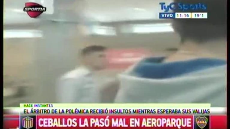 El video de la hincha de Central que increpó al árbitro que dirigió la final contra Boca en Aeroparque