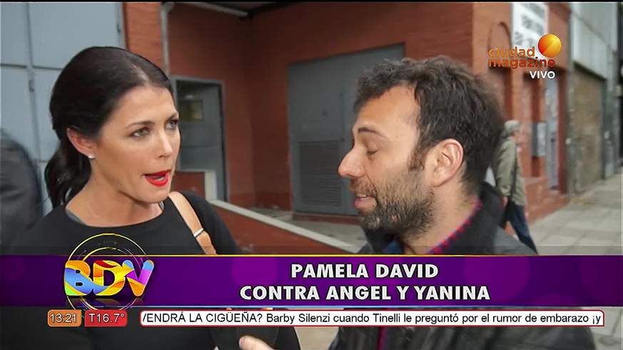 Pamela David arremetió contra Ángel de Brito