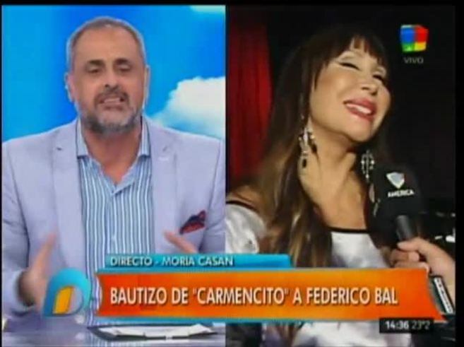 Moria Casán: "¿Fede Bal va a bailar? Qué cagón, dijo que no iba a bailar"
