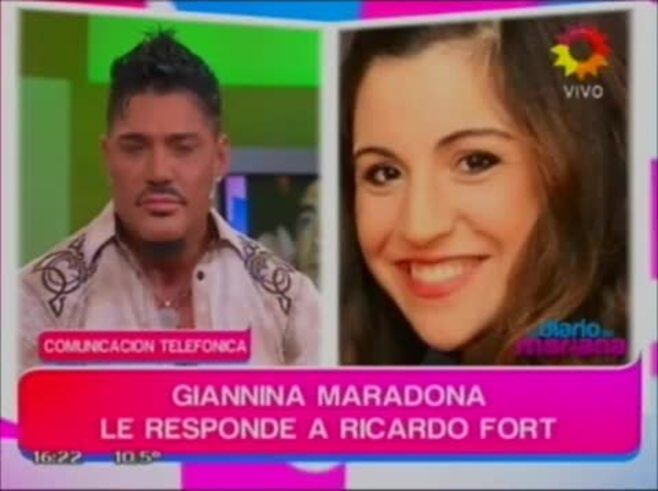 La pregunta incómoda de Ricardo Fort para Gianinna Maradona en El diario de Mariana