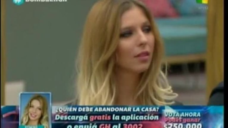 Romina abandonó la casa de Gran Hermano 2015