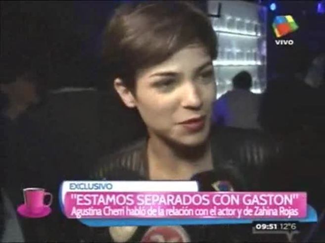 Agustina Cherri: "Con Gastón estamos separados, nos llevamos genial y lo que va a pasar el día de mañana, nadie lo sabe"