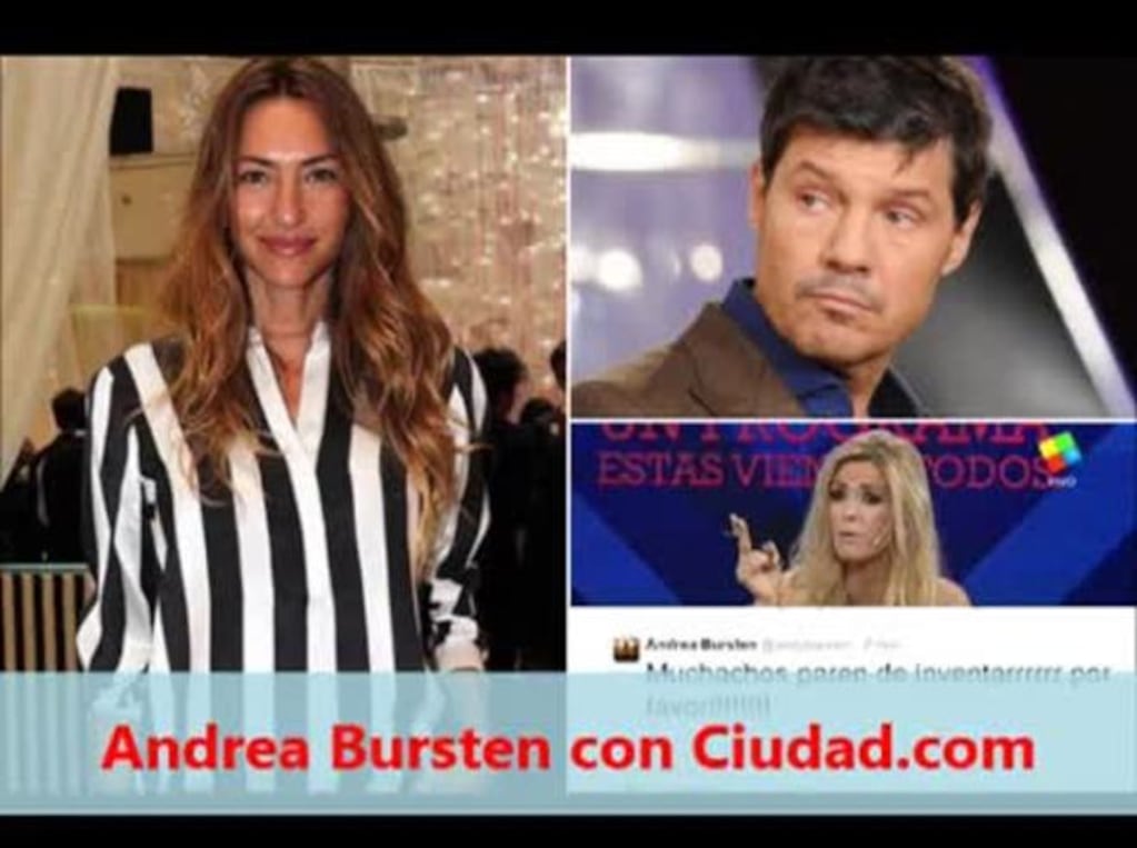 Andrea Bursten, indignada, se despegó de los rumores que la vinculaban a Marcelo Tinelli