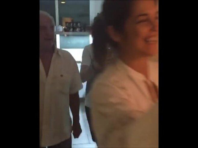 El festejo de cumpleaños de Fabián Mazzei 