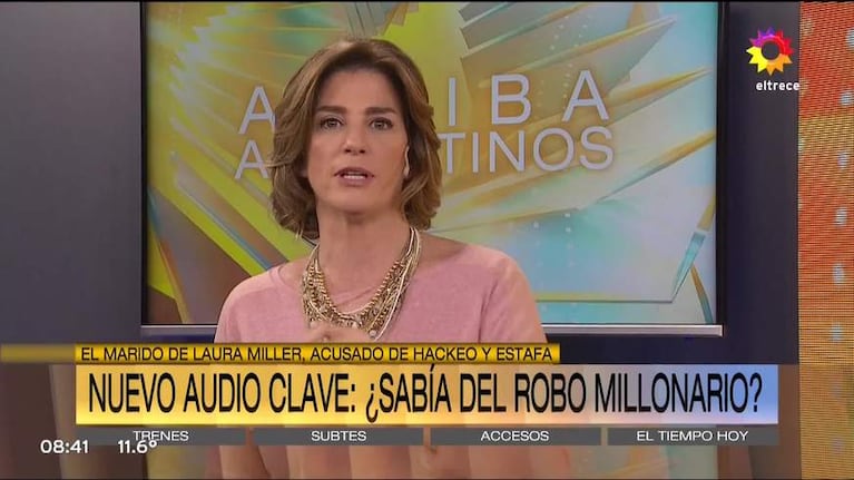 Filtran un polémico audio de Laura Miller a su entonces marido, Nicolás Traut