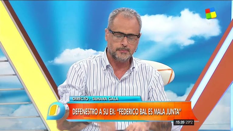 La lapidaria frase de Tamara Gala sobre Fede Bal: “Cuando una persona tiene demasiados excesos, empeora”