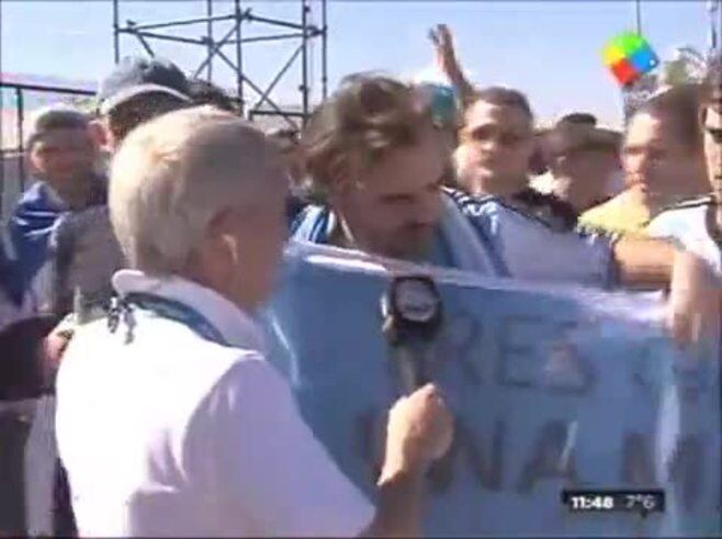 El inesperado exabrupto de un hincha argentino en Desayuno Americano: mirá la reacción de Pamela David