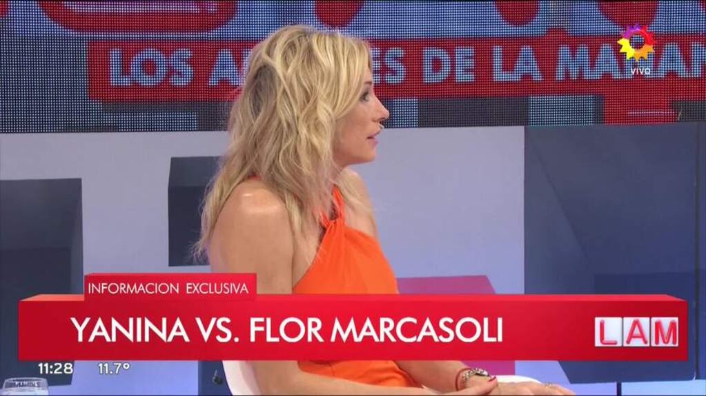 Picante cruce en vivo de Florencia Marcasoli con Yanina Latorre 