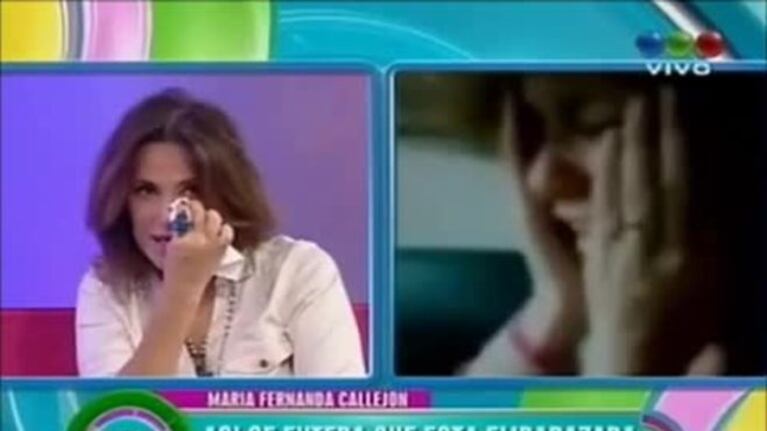 El detrás de escena del video más tierno de María Fernanda Callejón: ¿por qué la grabó su marido cuando se enteraba de su embarazo?