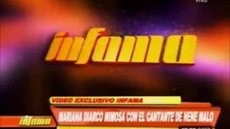 Mariana Diarco, acaramelada con Nene Malo a una semana del escándalo con El Dipy: el video