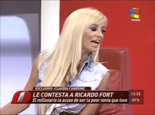 Claudia Ciardone se defiende de las duras acusaciones de Ricardo Fort
