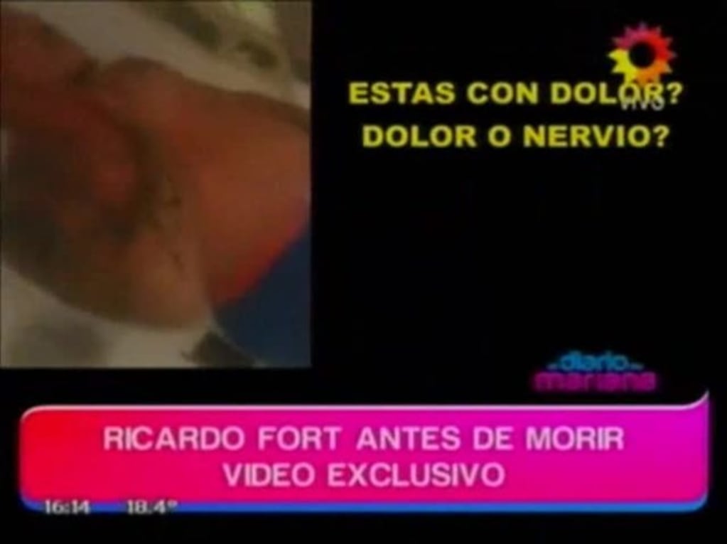 Video de Ricardo Fort dos días antes de su muerte