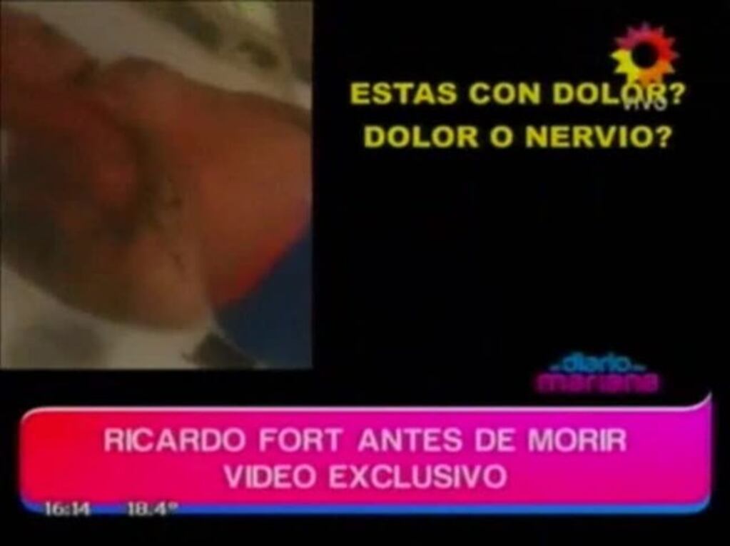 Video de Ricardo Fort dos días antes de su muerte