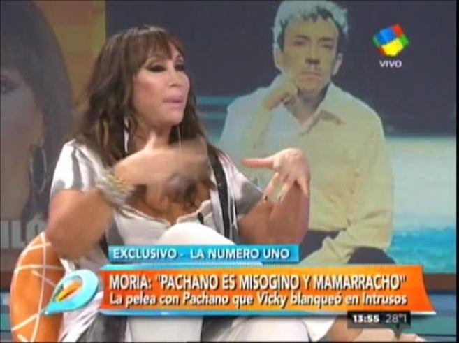 Moria Casán enfurecida con Aníbal Pachano