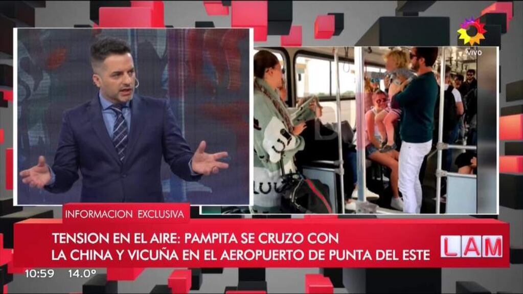 Encuentro de Pampita y Vicuña