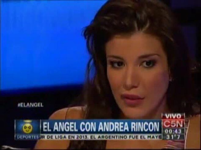 La reacción de Andrea Rincón al escuchar la canción que le dedicó Ale Sergi