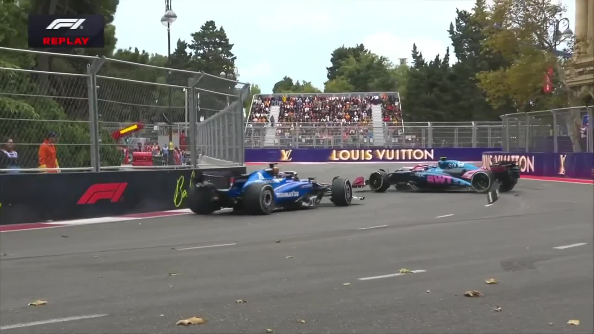 Así fue el choque de Franco Colapinto en el Gran Premio de Azerbaiyán: su mal fin de semana en Bakú