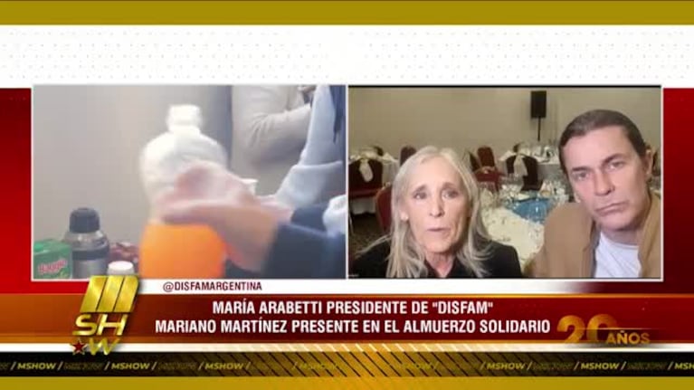 Mariano Martínez, presente en un almuerzo solidario: “Yo soy disléxico y tuve que remarla mucho”