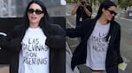 La contundente remera que eligió Lali Espósito para llegar al Festival de San Sebastián