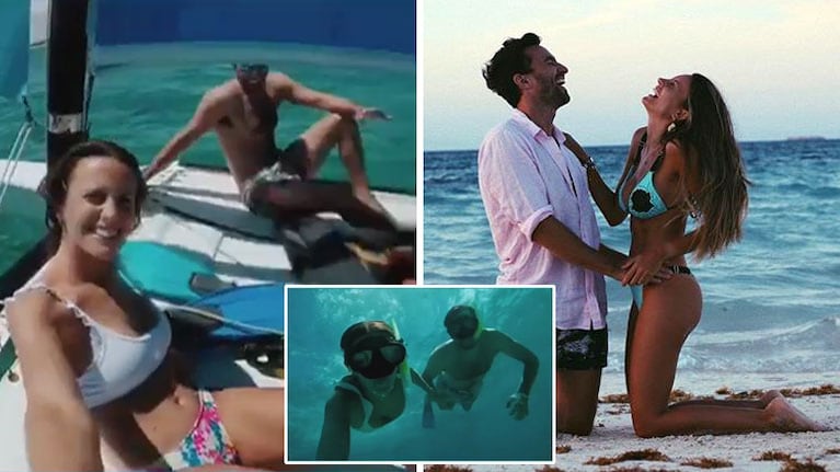 El video de las vacaciones de Melina Lezcano con su novio en Cuba