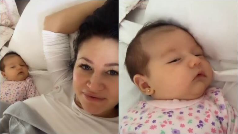 Adabel Guerrero mostró por primera vez la carita de Lola, su hija