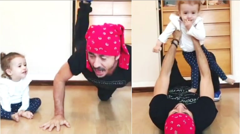 El divertido video de Pablo Granados con su nieta, Bernardita