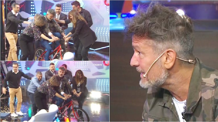 Diego Díaz se subió a una bicicleta por primera vez