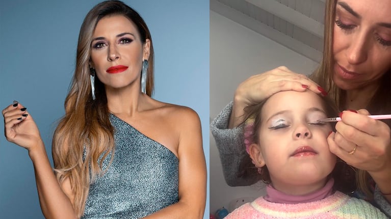 Mariana Brey hizo un tutorial de maquillaje con su hija: así quedó la nena