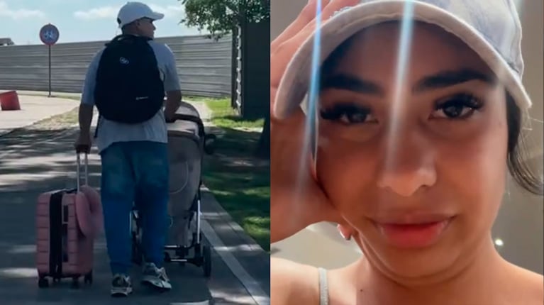 La odisea de Daniela Celis, Thiago Medina y sus hijas gemelas en un aeropuerto