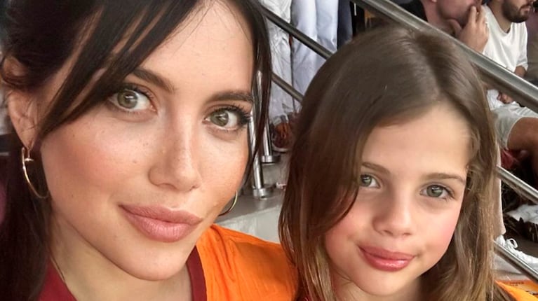 El radical cambio de look de Wanda Nara y Francesca Icardi: flequillo recto y pelo larguísimo