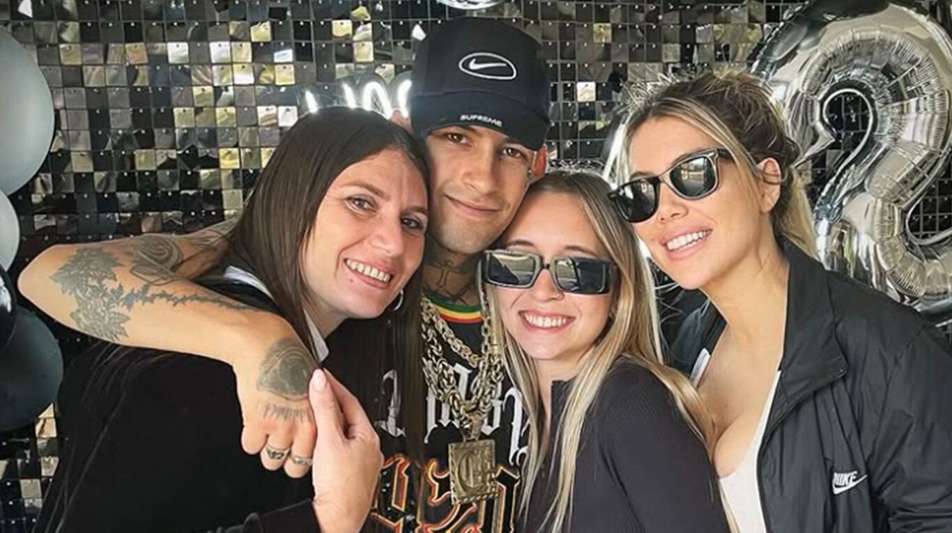 Wanda Nara sorprendió a L-Gante con dos tortas de cumpleaños: el video