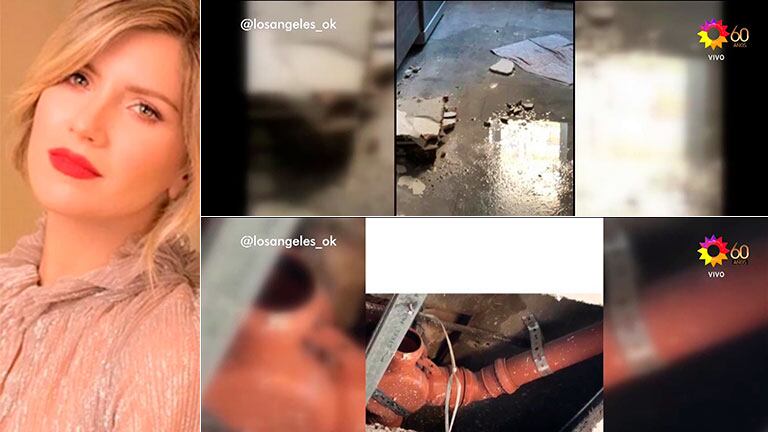 Ángel de Brito mostró cómo quedó el departamento de Laurita Fernández: "Imagínense encerrada, sola y sin agua"