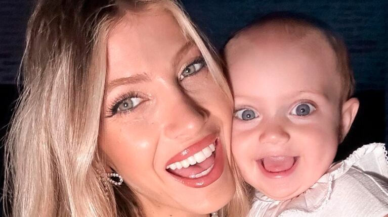 Diseño exclusivo de Verónica de la Canal: Cande Ruggeri mostró el vestido de Vita en su primer cumpleaños