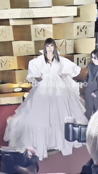Así fue el espectacular show de Moria Casán en la alfombra roja del Martín Fierro 2026 con su nieto Dante