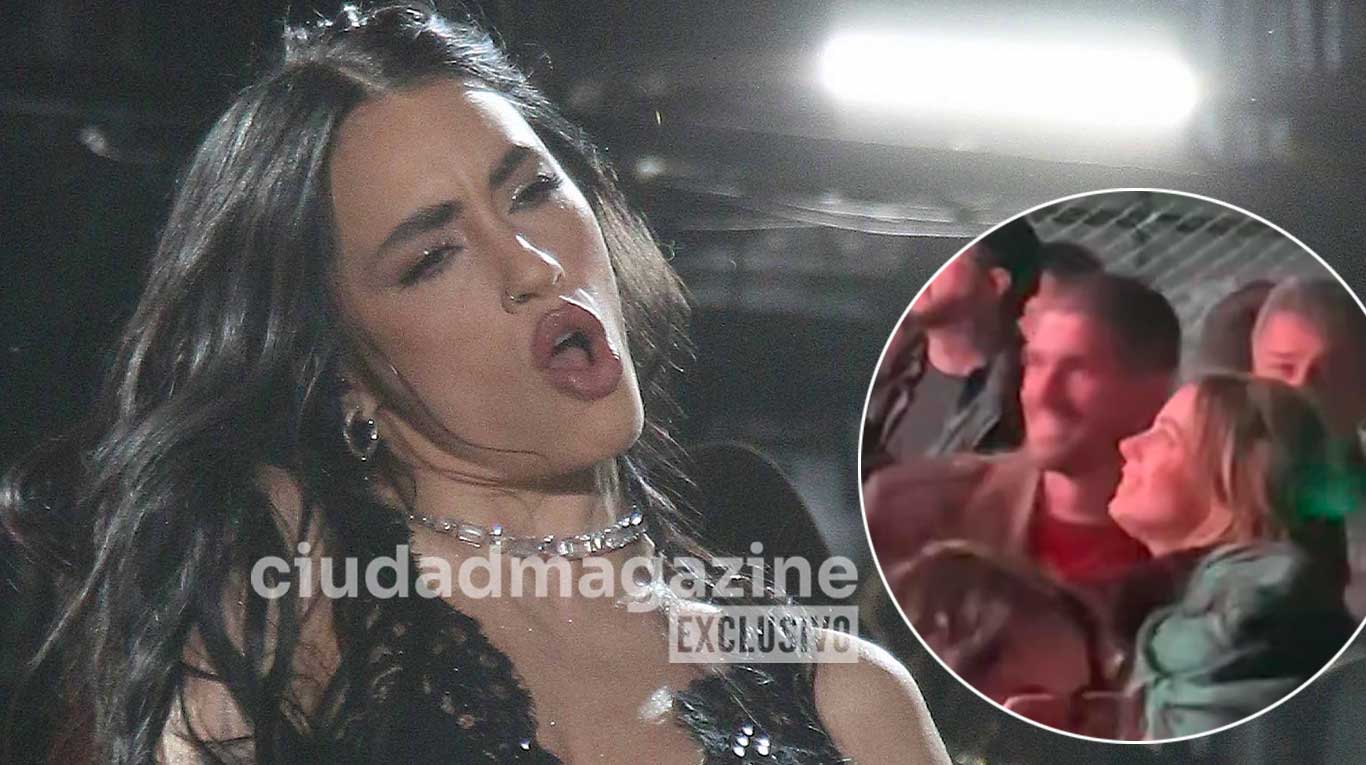 Tini Stoessel y Rodrigo de Paul disfrutaron a pleno del show de Lali Espósito