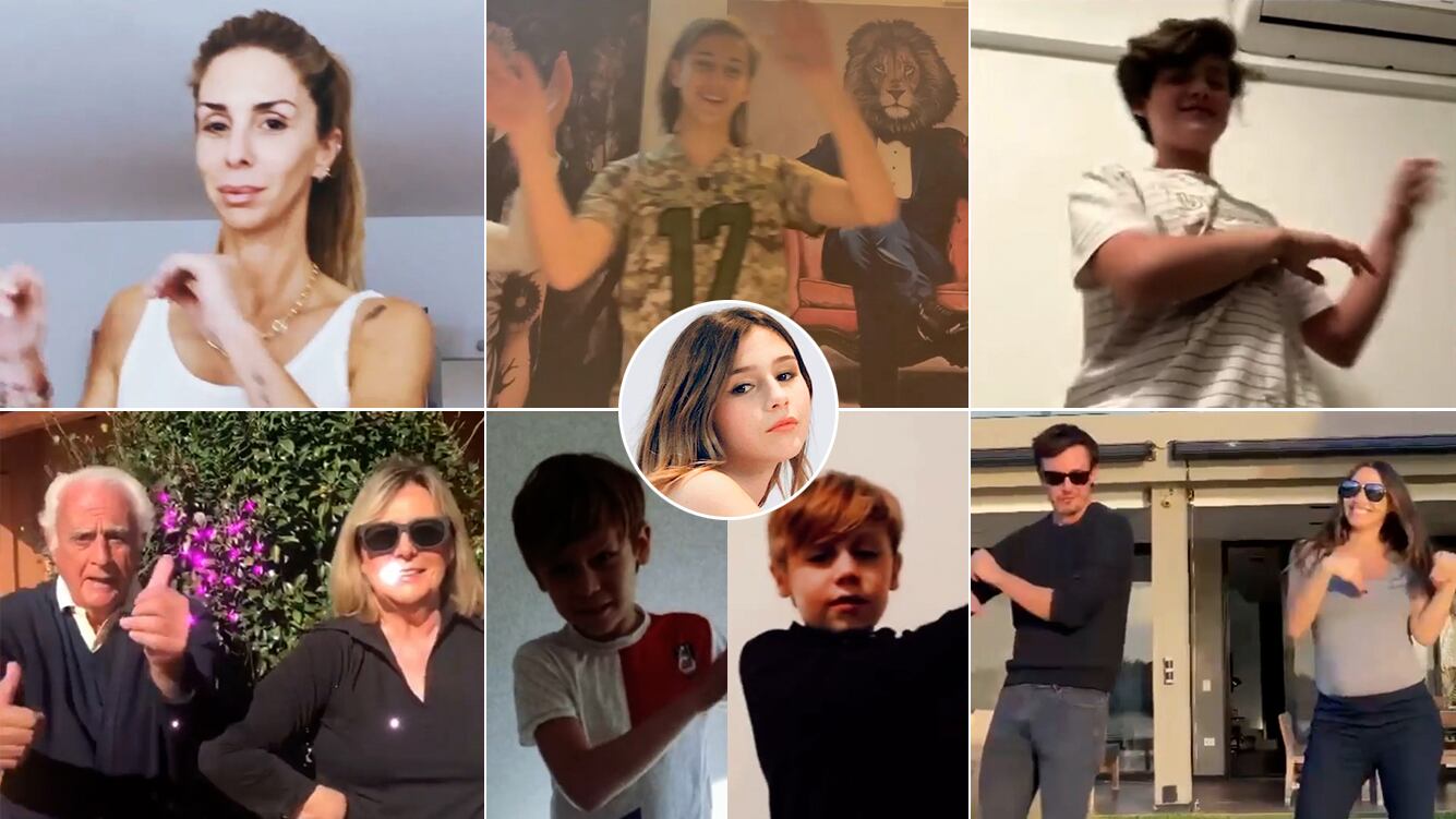 Pampita, Roberto García Moritán, Milagros Brito y sus hijos bailaron juntos por los 15 de Delfina