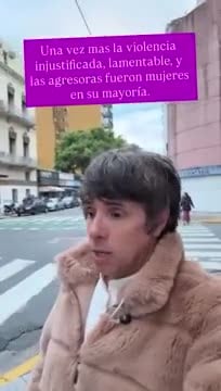 Robertito Funes habló tras la agresión que sufrió en la marcha por el triple femicidio: “Es lamentable”