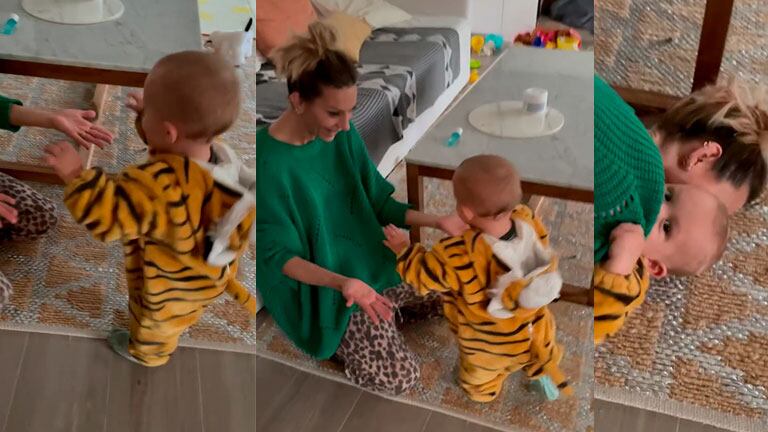 Noelia Marzol compartió el video de su hijo caminando por primera vez