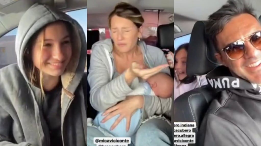 El video de las hijas de Fabián Cubero jugándole una broma a Mica Viciconte: "Esto es un asco"