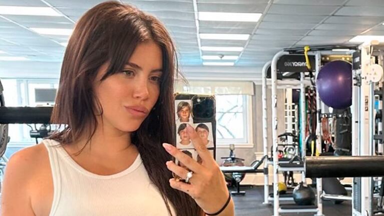 Wanda Nara publicó un llamativo chat privado con su entrenador y dejó a todos en shock