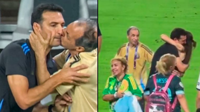 Los mejores memes de los mimos de Lionel Scaloni y su esposa tras la consagración de Argentina