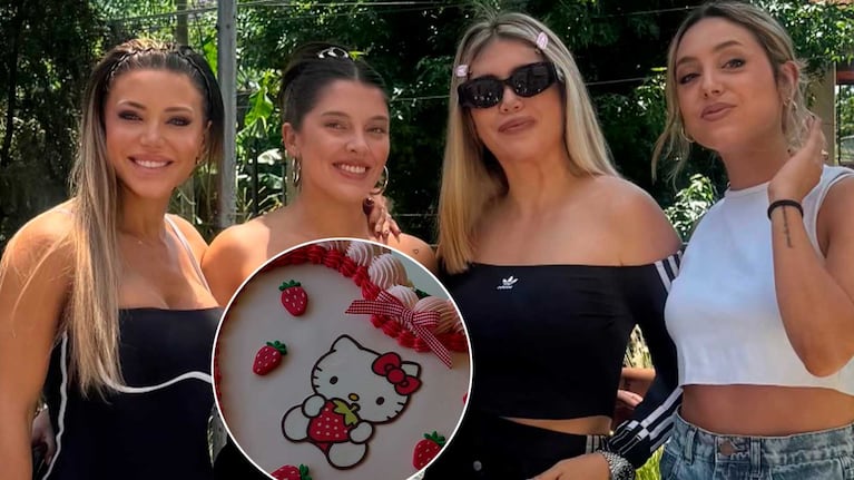 Wanda Nara festejó su cumpleaños con torta de “Hello Kitty” y sus compañeros de MasterChef