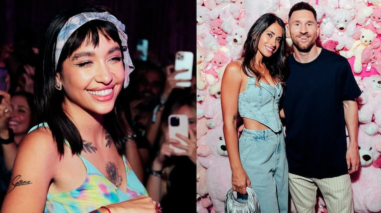 Captaron a Leo Messi mirando a María Becerra en una fiesta y el video se volvió viral