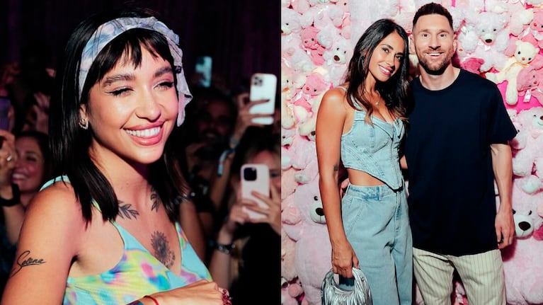 Captaron a Leo Messi mirando a María Becerra en una fiesta y el video se volvió viral
