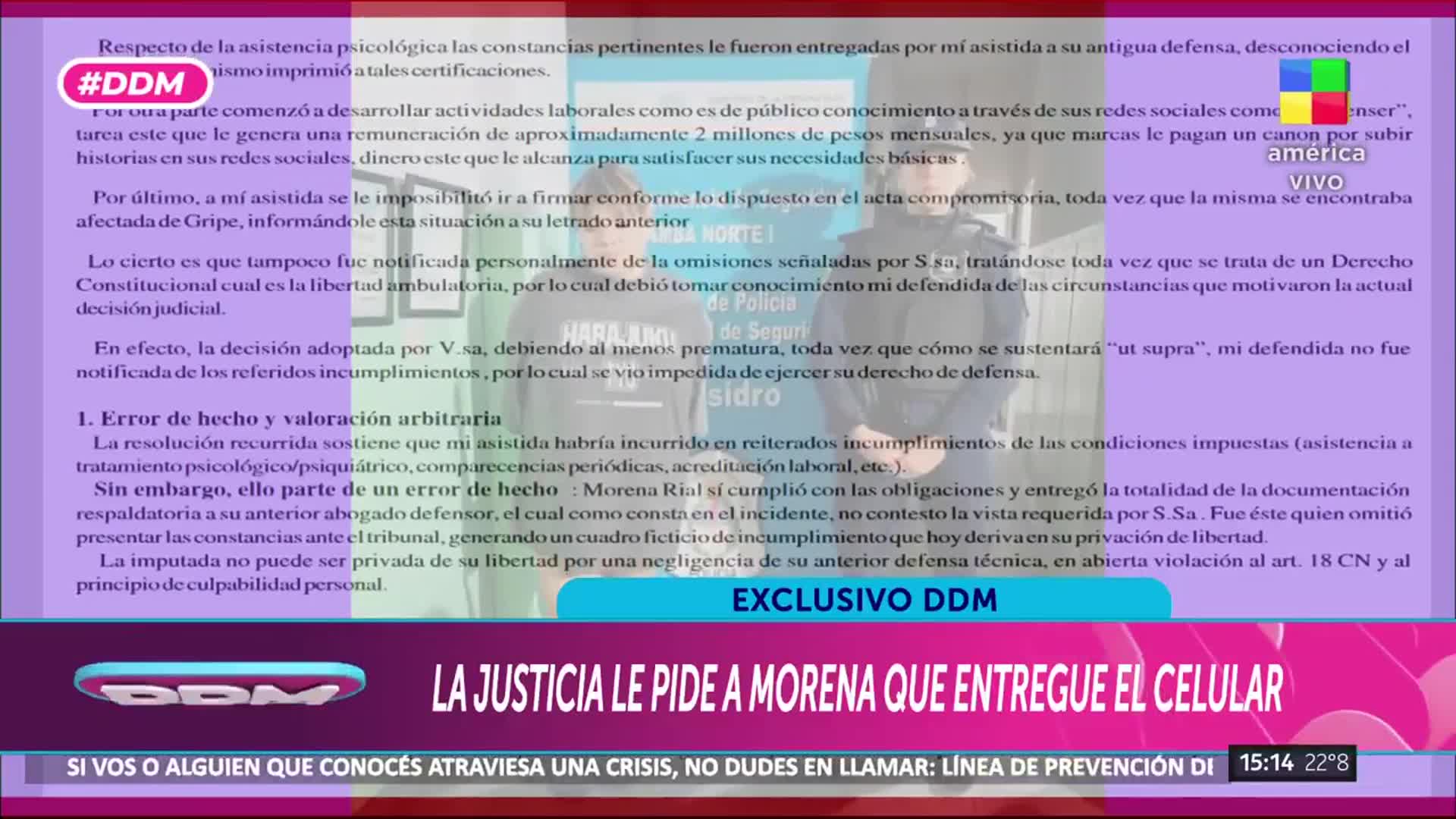 Morena Rial en su peor momento. 