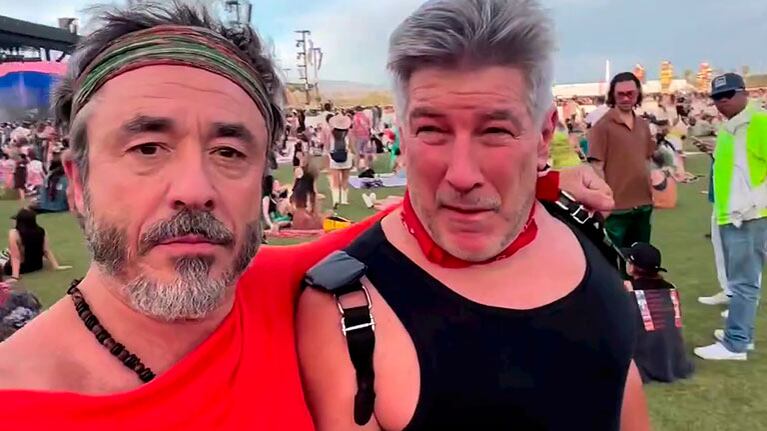 Pacho Peña y Pablo Granados recrearon un recordado sketch de VideMatch en el glamoroso festival Coachella