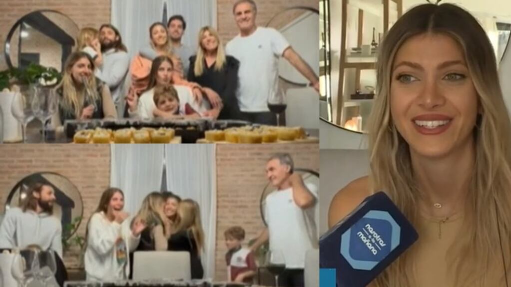 ¡Emocionados! Cande Ruggeri mostró cómo reaccionó Oscar y su familia cuando les dijo que está embarazada