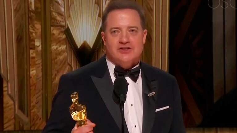 Brendan Fraser ganó como Mejor Actor en los Premios Oscar 2023 y emocionó a todos: su impactante discurso